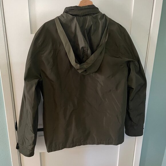 Merona Mens Water Resistant Olive Green Utility Jacket - Picture 9 of 10